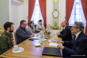 Secretary General visits Warsaw 2 002 Minister Wojciech Kolarski spotkanie z Sekretarzem Generalnym Swiatowej Organizacji Ruchu Skautowego 20260223 MB1 1950